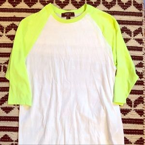Neon baseball shirt